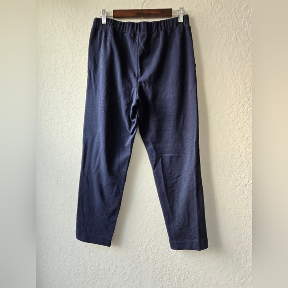 Navy Blue Pintuck Sweatpants Casual Pants Size Medium - Picture 8 of 16